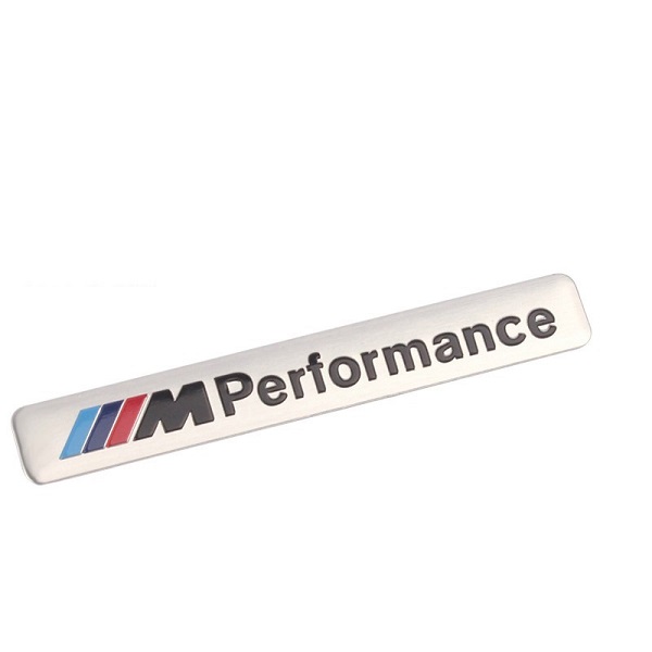Αυτοκόλλητο ανάγλυφο M performance XW-25 Ασημί