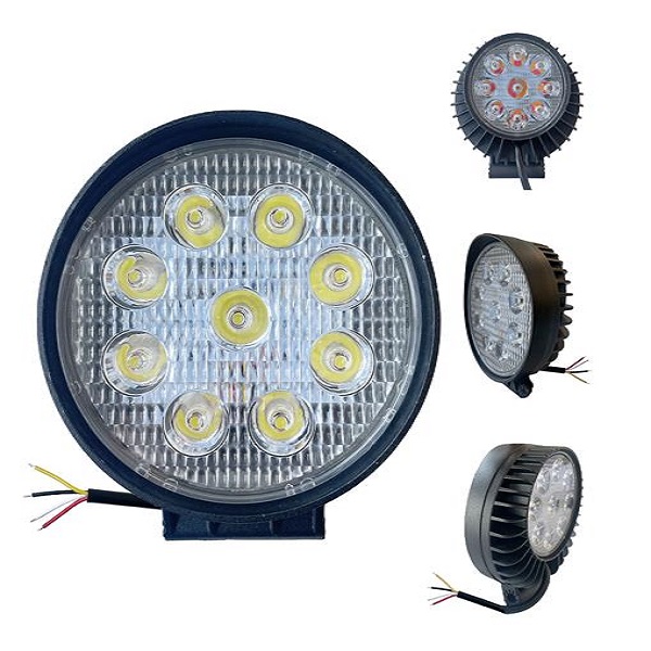 LED Αδιάβροχος Προβολέας Αλουμινίου 12V-24V 4" 27W 9 SMD IP68 SY-GZD0997