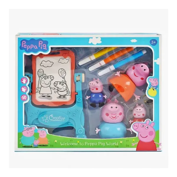 Παιχνίδι Μινιατούρα Peppa Pig Family Πίνακας Ζωγραφικής για 3+ Ετών 552-7