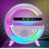 Wireless Charger Ηχείο Bluetooth 3in1 5W με Ραδιόφωνο Rgb BT2301 Λευκό