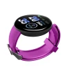 D18 Smartwatch με Παλμογράφο Μωβ