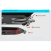 MotoCentric Aluminium  Μοτοσυκλέτας Αλουμινίου Top Case 45lt MC-45-001-BK-BU Blue