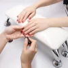 Ανοξείδωτο Αντιολισθητικό Μαξιλάρι Μανικιούρ και Πεντικιούρ με Χώρο Υποδοχής για Φουρνάκι ZC-019 Λευκό