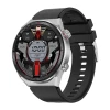 DT3 Mate 45mm Smartwatch με Παλμογράφο Ασημί Κάσα / Καφέ Λουρί Δερμάτινο