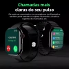 Howear HW 10 Pro 2 Smart Watch Οθόνη AMOLED 2,10 ιντσών Δώρο 3 λουράκια 1 αναπτήρα Ασημί