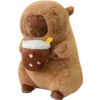 Λούτρινο ζωάκι Καπιμπάρα (Capybara) με Kαρύδα 45cm 1440-86255 Καφέ