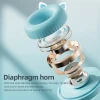 Ασύρματα Ακουστικά Bluetooth Cute Cat Ears με Αποσπώμενο Μικρόφωνο  KE28 Λευκό