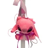 Πασχαλινή λαμπάδα Mohicans με Λούτρινο Disney Stitch 12cm Μπρελόκ L121 Φούξια