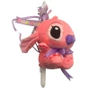 Πασχαλινή λαμπάδα Mohicans με Λούτρινο Disney Stitch 28cm L147 Ροζ