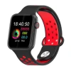 SMARTWATCH ΜΕ ΠΑΛΜΟΓΡΑΦΟ Τ55.ΜΑΥΡΟ-ΚΟΚΚΙΝΟ