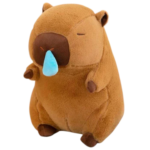 Λούτρινο ζωάκι Καπιμπάρα (Capybara) με καταρροή στη μύτη και δόνηση 30cm 1440-275 Καφέ