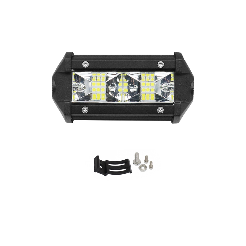 LED Αδιάβροχο Προβολάκι - Μπάρα Αλουμινίου 12V-24V 10cm 36W 12 SMD IP68 2880LM 6000K OYQP-0003