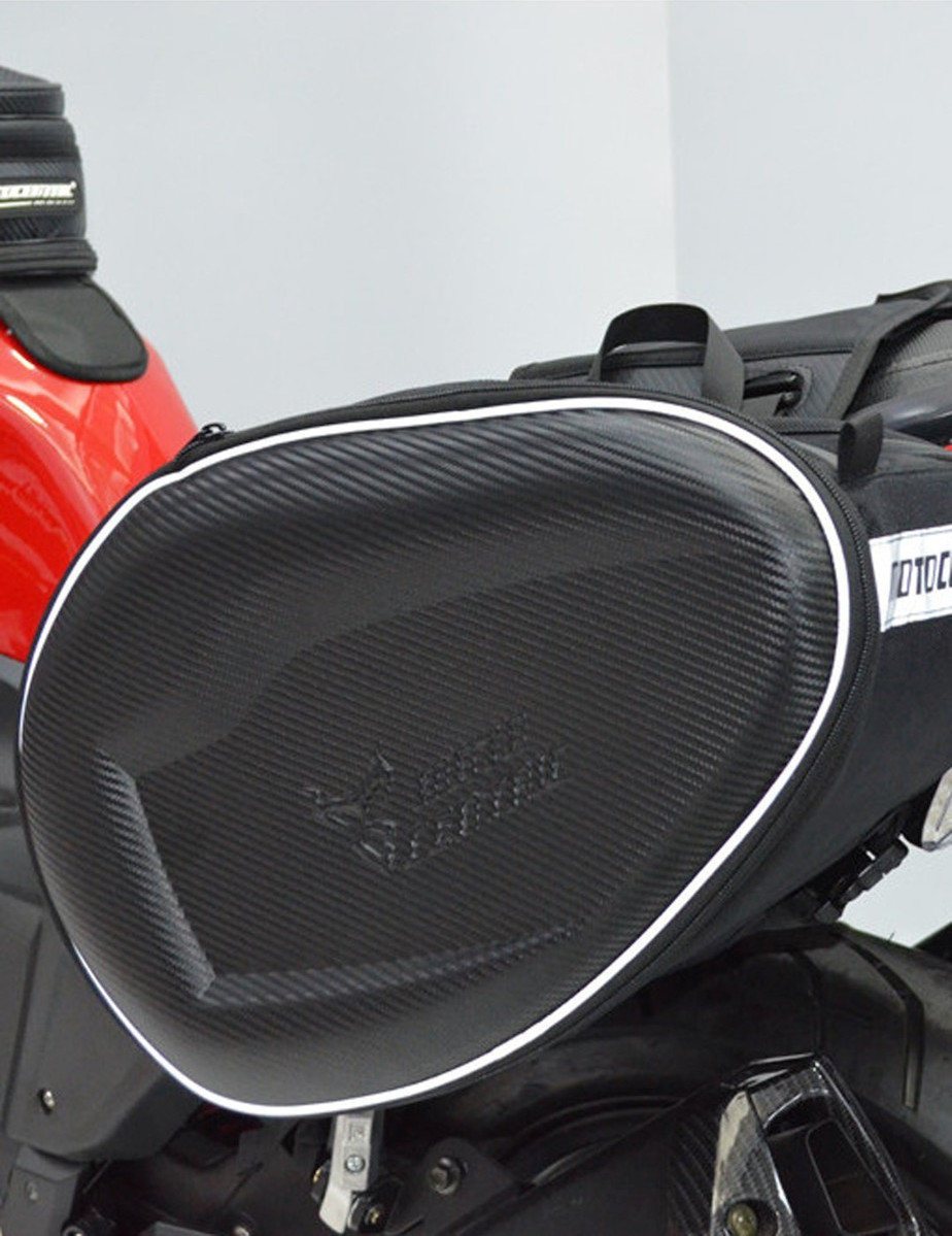 MotoCentric Saddle Bag Carbon Σετ Σαμάρια Μοτοσυκλέτας 58lt 11-MC -0096 Μαύρο