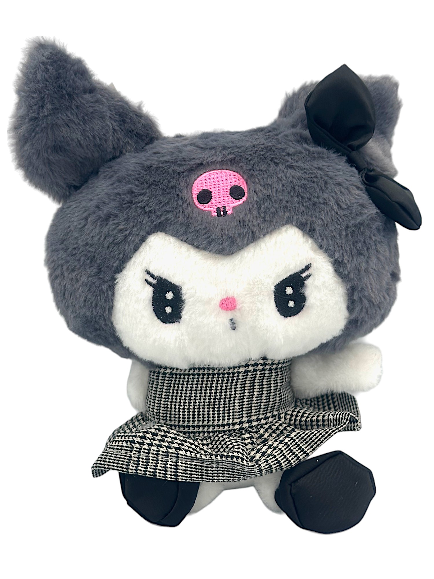 Λούτρινο Sanrio Kuromi Hello Kitty 20cm 1440-217-1 Γκρι