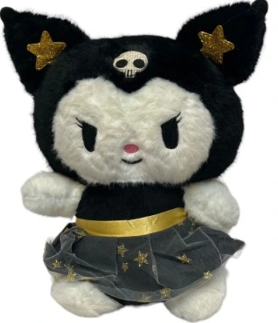 Λούτρινο Sanrio Kuromi Hello Kitty 28cm 1440-268 Μαύρο