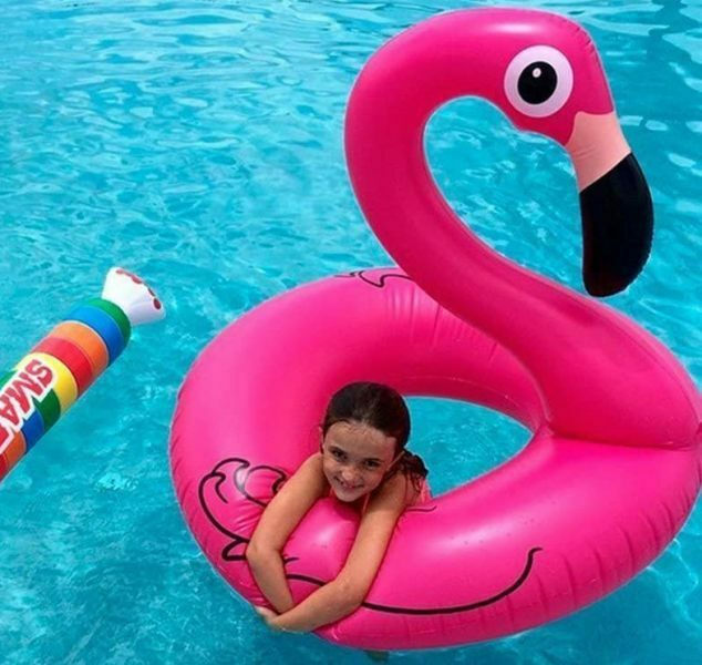 Φουσκωτή Σαμπρέλα Θαλάσσης Flamingo Ροζ 120εκ