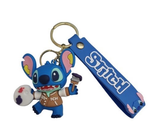 Κρεμαστό Μπρελόκ  Lilo & Stitch 3D Rubber Keychain  Painter Από Pvc 15436-10