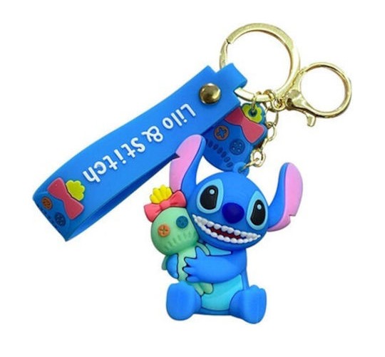 Κρεμαστό Μπρελόκ  Lilo & Stitch 3D Rubber Keychain  Peluche Από Pvc 15436-12