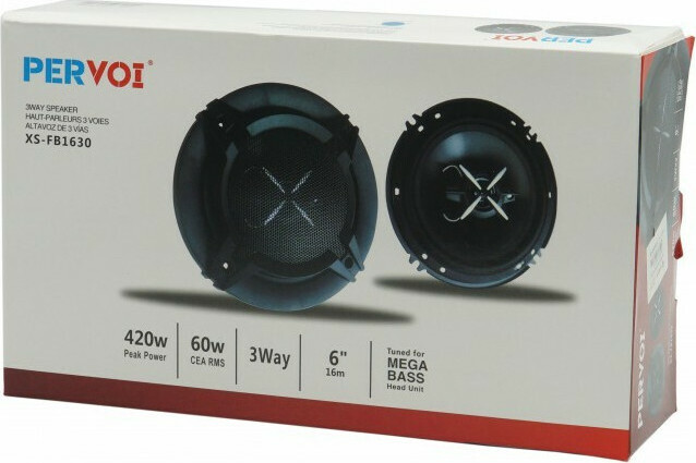 Σετ Ηχεία Αυτοκινήτου 6" 60W RMS (3 Δρόμων) XS-FB1630 2 τμχ