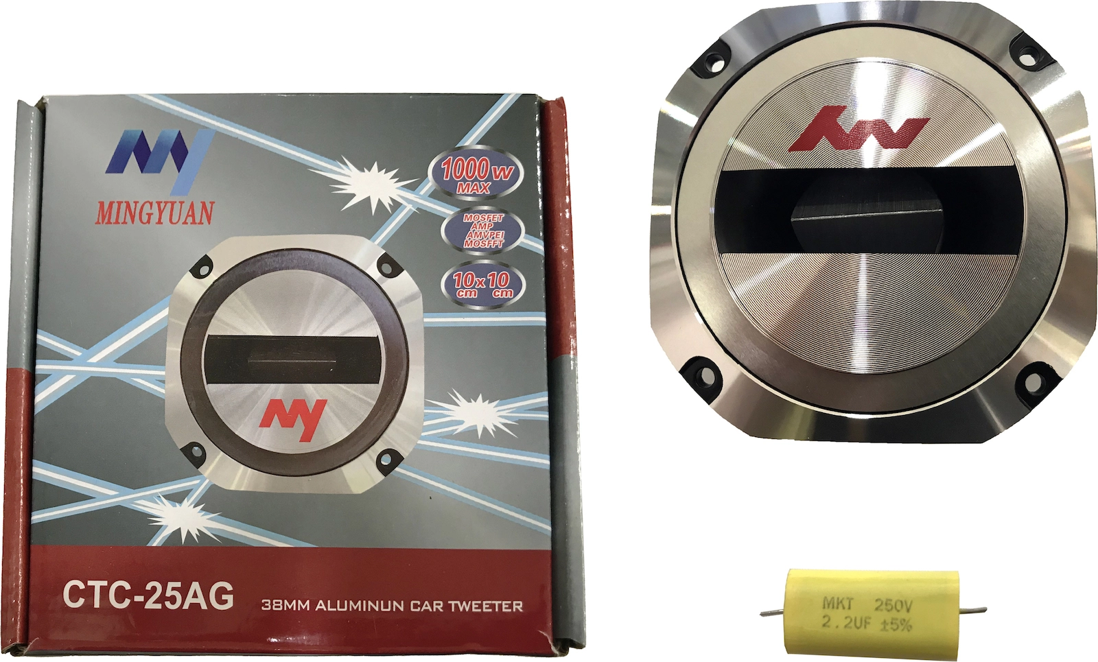 Tweeter Αυτοκινήτου 4" 80W RMS CTC-25AG 1τμχ