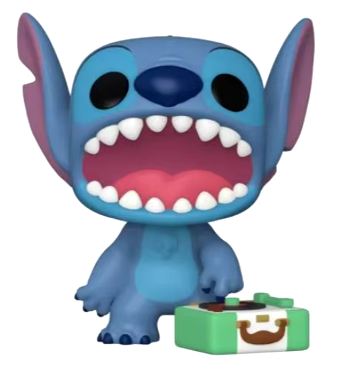 Funko Lilo & Stitch POP! Disney with Record Player Stitch Exclusive Vinyl Figure #1048 Μπλε
