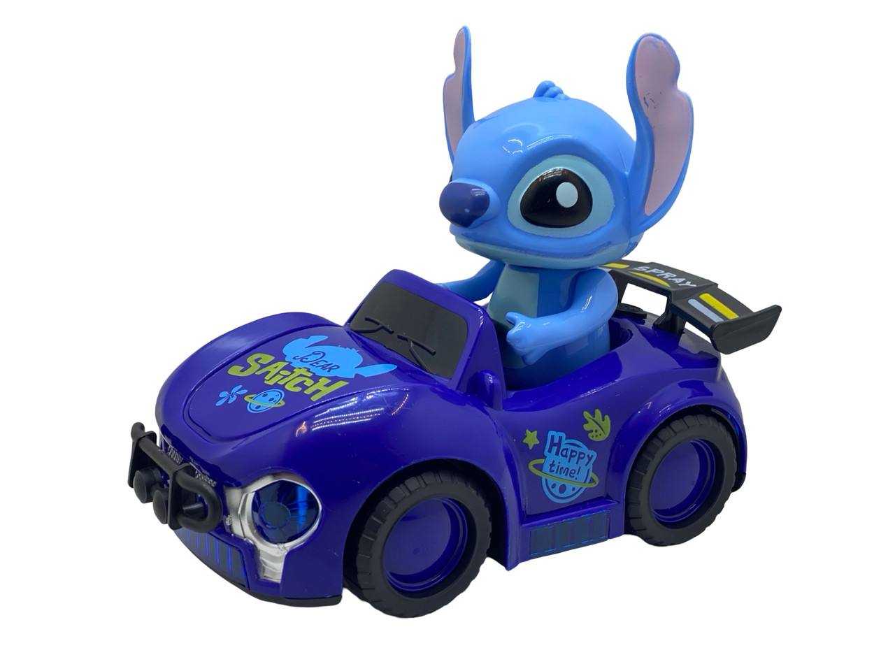 Αυτοκίνητο με Stitch που βγάζει καπνό φώτα και ήχους 50629 Μπλε