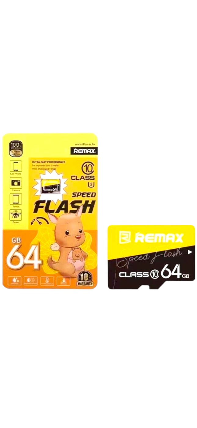 Κάρτα REMAX υψηλής ταχύτητας Micro SD 64 GB Κάρτα μνήμης Flash Class 10 κάρτα micro sd 64GB για smartphone κάμερα Tablet Drone