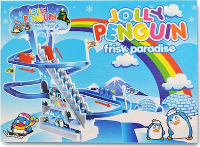 Επιτραπέζιο Παιχνίδι Jolly Penguin - Τσουλήθρα με Πιγκουίνους για 1+ Παίκτες 3+ Ετών 777-3