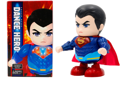Χορευτική φιγούρα Superman Dance Hero 8 ιντσών με φώτα ήχο 926A