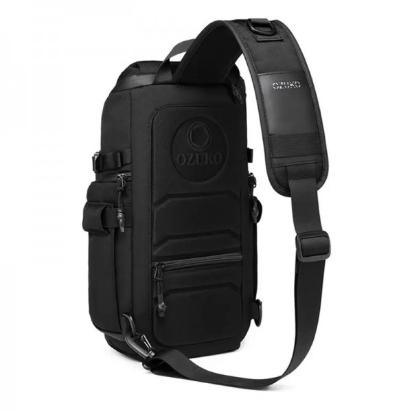 Ozuko ανδρικό σακίδιο crossbody 9680 Μαύρο