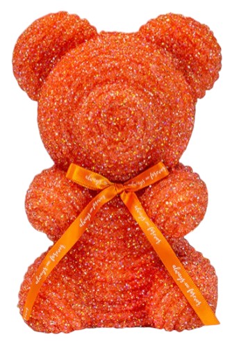 Αρκουδάκι Mohicans από Γιρλάντα Love Bear 30cm Αγ Βαλεντίνος 84728-4 Πορτοκαλί
