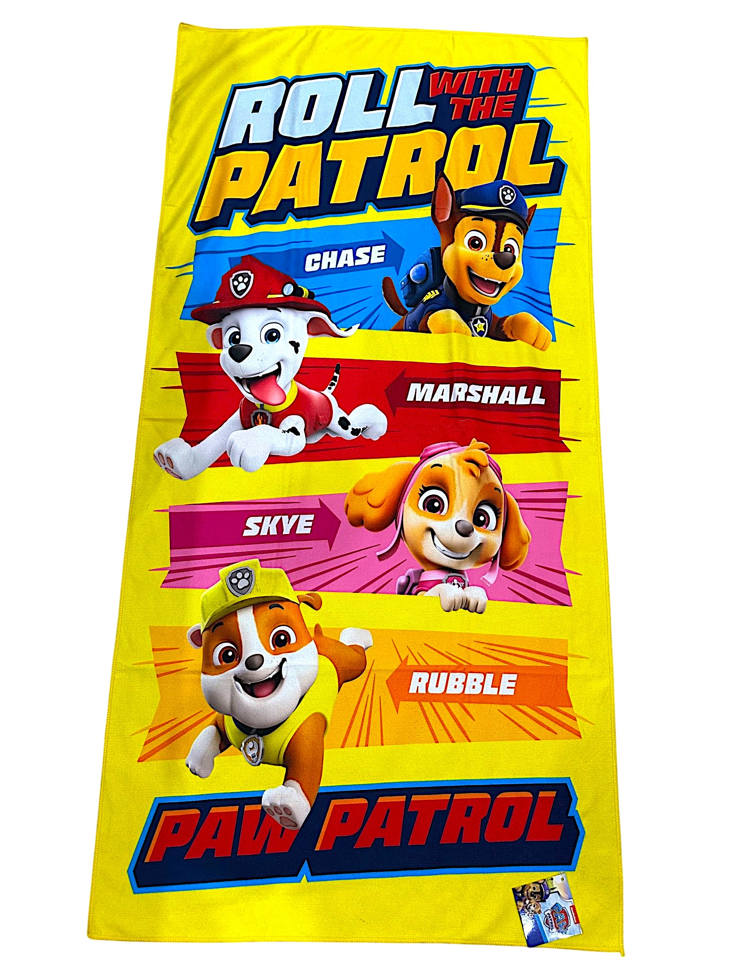 Παιδική πετσέτα παραλίας Paw Patrol 140x70cm AYM-034PATR κίτρινο
