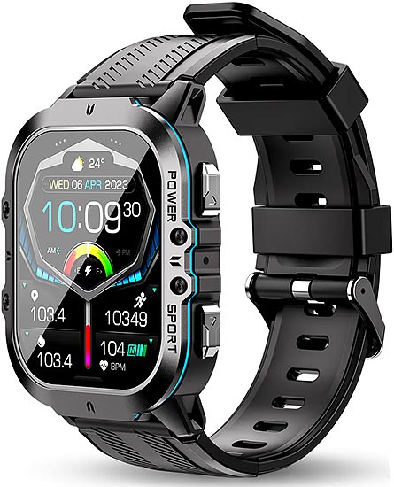 Ανθεκτικό έξυπνο ρολόι εξωτερικού χώρου Oukitel BT20 Μαύρο