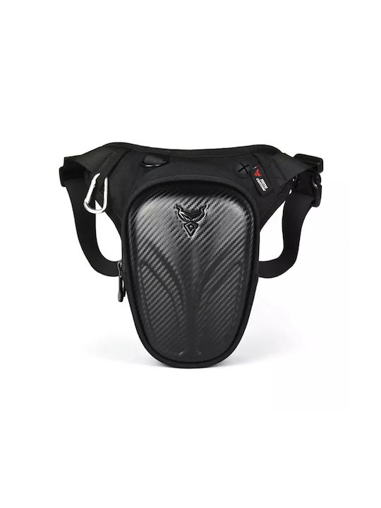 Τσαντάκι Μηρού Αναβάτη Carbon MOTOCENTRIC CM-0119-A Μαύρο