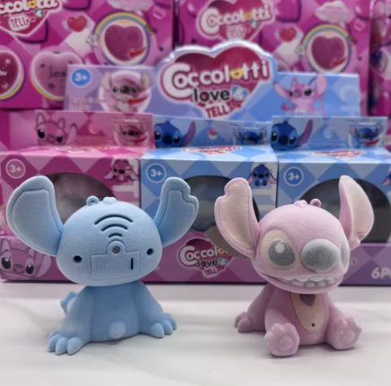 Coccolotti Love & Tell Disney Stitch & Angel Blind Box Ηχογράφηση Φωτεινό 11050-2 Ροζ
