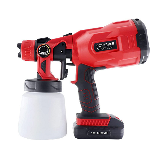 Ηλεκτρικό πιστόλι βαφής 2 Μπαταρίες 36V Spray Gun CX33 Κόκκινο