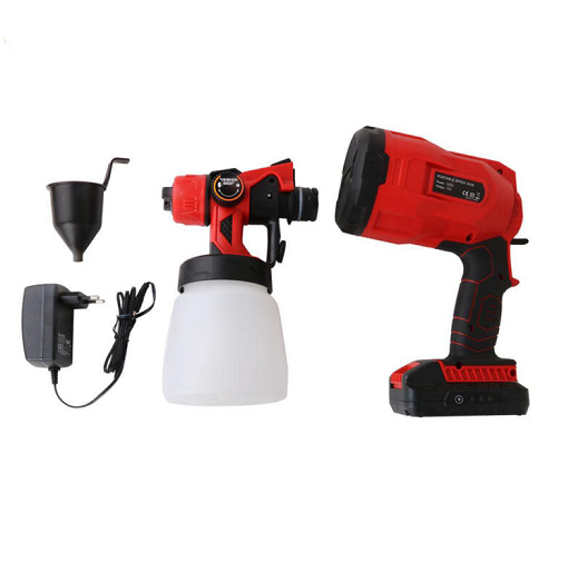 Ηλεκτρικό πιστόλι βαφής 2 Μπαταρίες 36V Spray Gun CX33 Κόκκινο