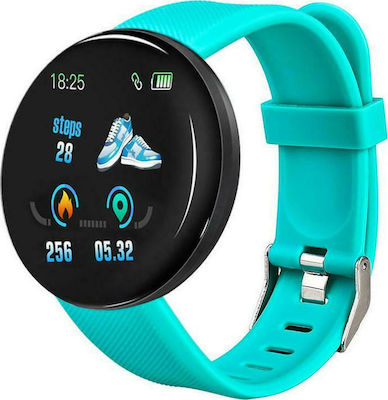 D18 Smartwatch με Παλμογράφο Πράσινο