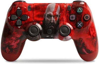 Doubleshock Ασύρματο Gamepad για PS4 God Of War PS4GOW Κόκκινο