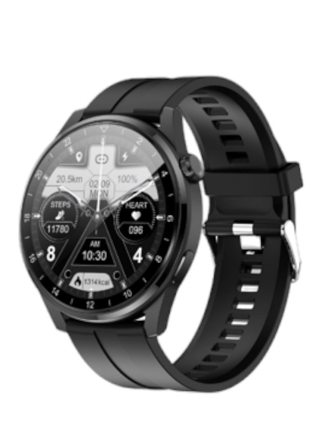 FIT ME ONE MAX  Stainless Steel 45mm Smartwatch VFM-ON01 Μαύρο
