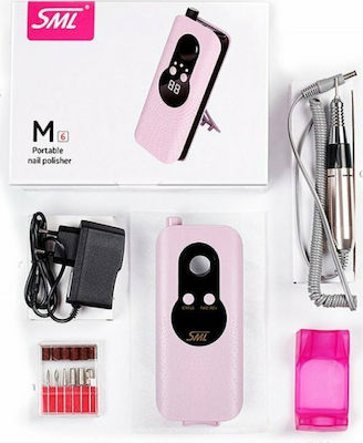 Φορητός τροχός νυχιών Portable Nail Polisher SML M6 Ροζ