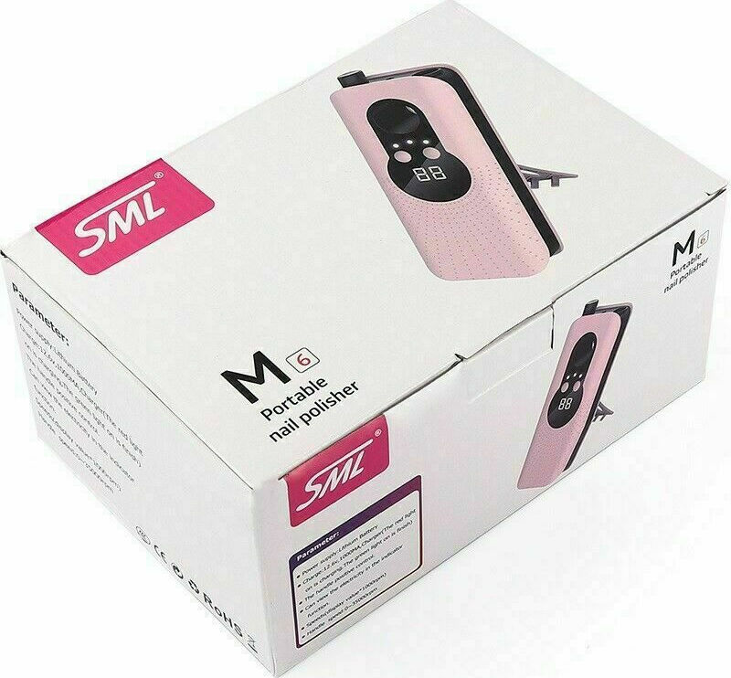 Φορητός τροχός νυχιών Portable Nail Polisher SML M6 Ροζ