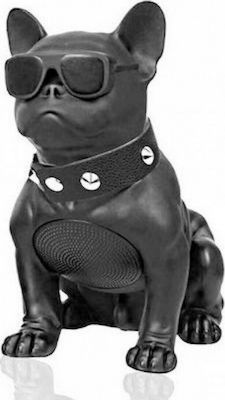 H-M10 Bulldog Head Rotatable Ηχείο Bluetooth 5W με Διάρκεια Μπαταρίας έως 6 ώρες 20 cm Μαύρο