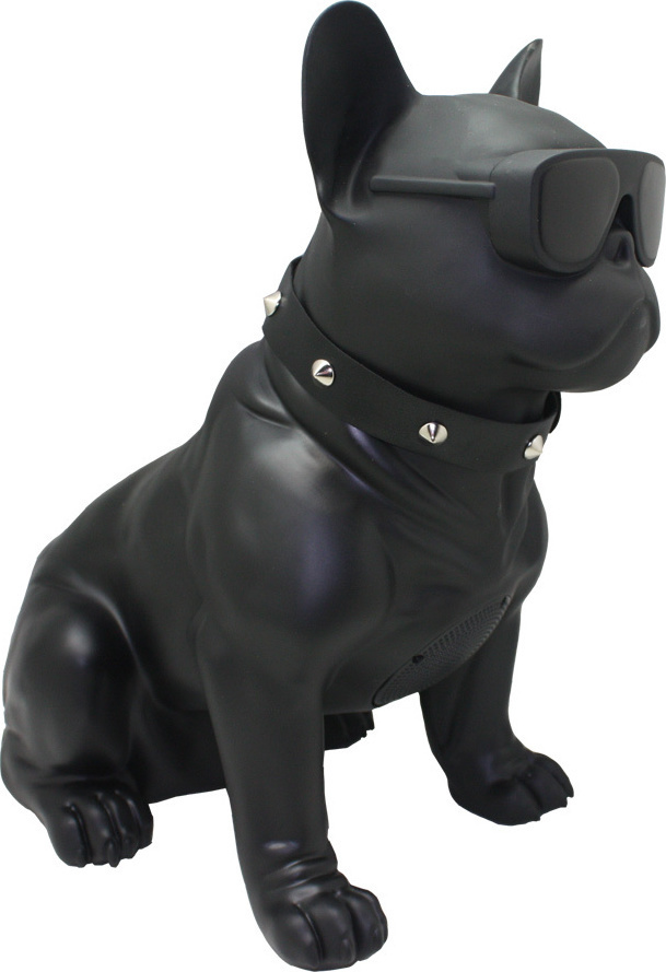 H-M10 Bulldog Head Rotatable Ηχείο Bluetooth 5W με Διάρκεια Μπαταρίας έως 6 ώρες 20 cm Μαύρο
