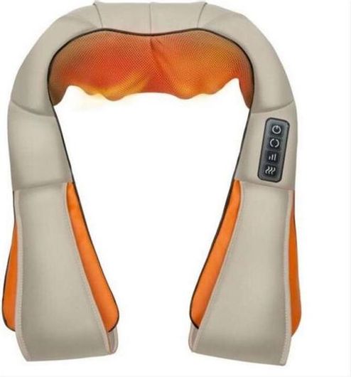 Songen Massage Shawl Συσκευή Μασάζ Shiatsu για τον Αυχένα με Υπέρυθρη Θερμότητα HC6003  Μπεζ