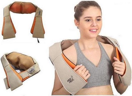 Songen Massage Shawl Συσκευή Μασάζ Shiatsu για τον Αυχένα με Υπέρυθρη Θερμότητα HC6003  Μπεζ
