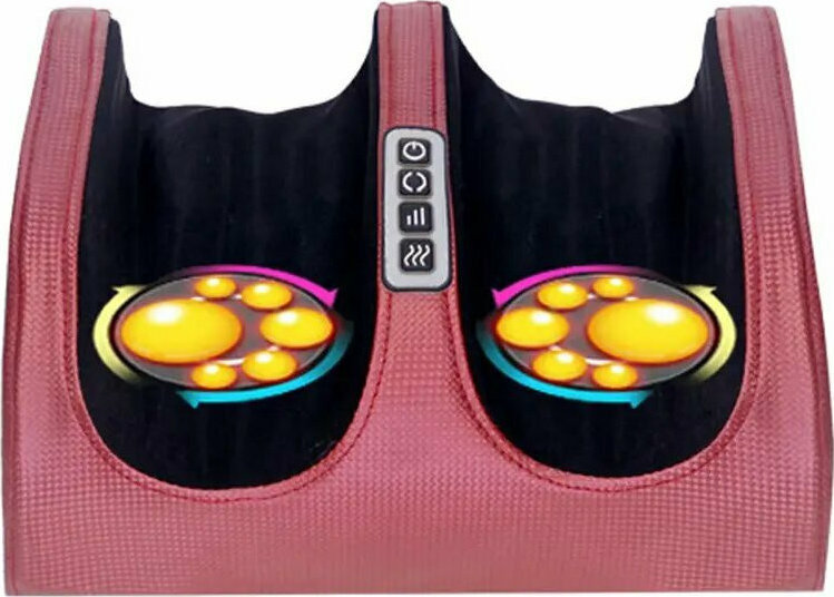 Health Συσκευή Μασάζ Shiatsu για τα Πόδια με Υπέρυθρη Θερμότητα H7-20 Μπορντό