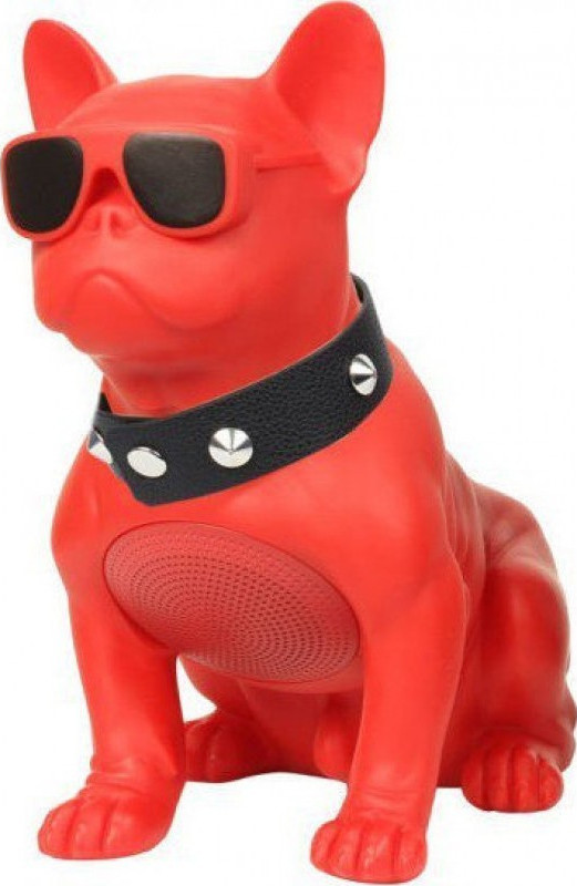 H-M10 Bulldog Head Rotatable Ηχείο Bluetooth 5W με Διάρκεια Μπαταρίας έως 6 ώρες 40cm Κόκκινο