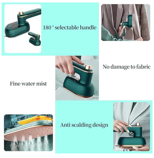 Μίνι ηλεκτρικό σίδερο 38W ταξιδιού Mini Electric Iron HYH-125 Πράσινο
