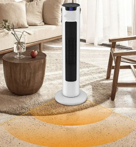 Ηλεκτρικός θερμαντήρας Touch Tower 3 Λειτουργιών 2000W με οθόνη LED DX-27 Λευκό